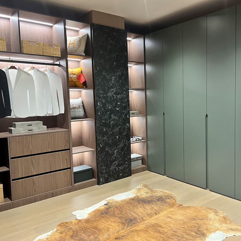 Lak slaapkamer en loop in kamerkasten in kamerkasten