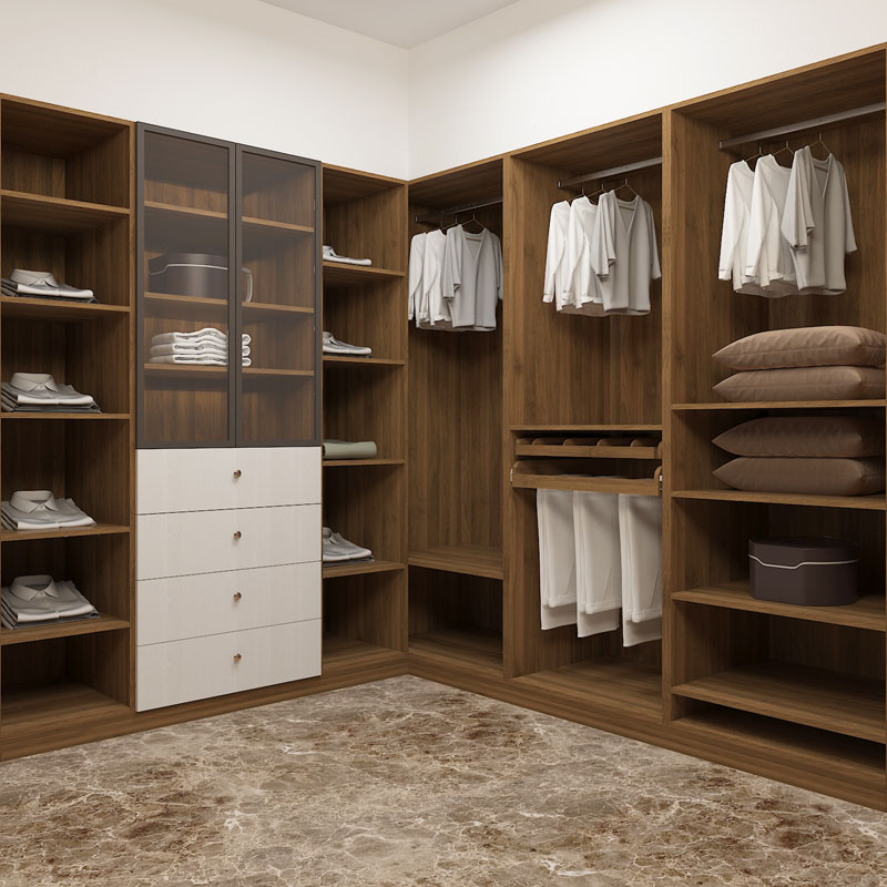Melamine -slaapkamer en loop in kamer en loop in kamerkasten in kamerkasten