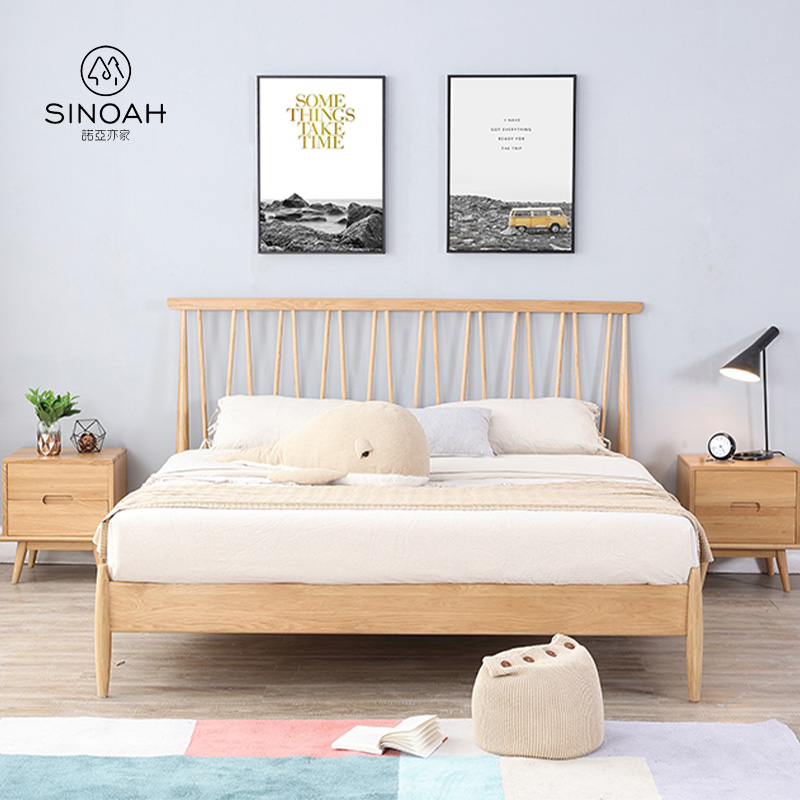 Eikenhouten Oxford bed